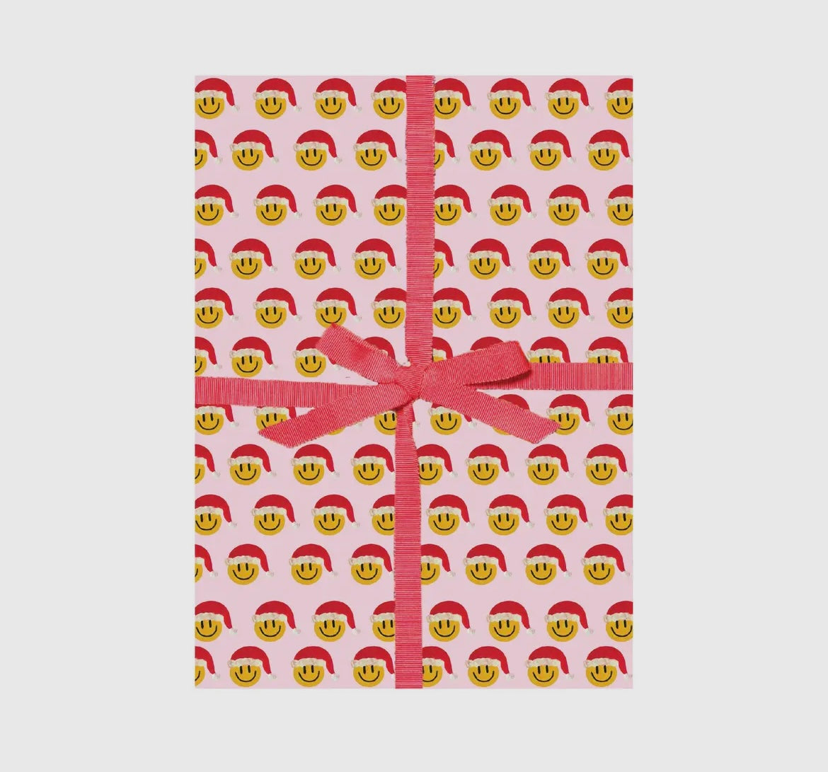 presley paige- smiley santa wrapping paper