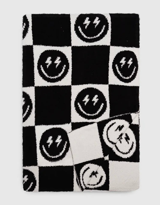 black bolt smile blanket