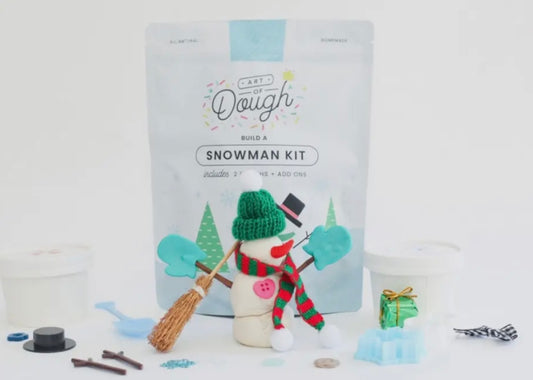 build a snowman dough kit