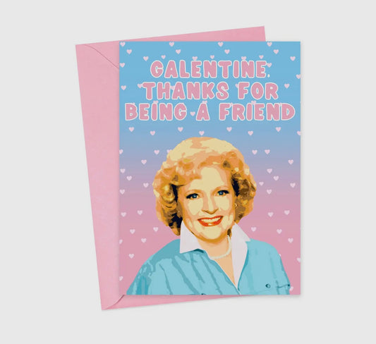 Betty White Galentine's Day Card