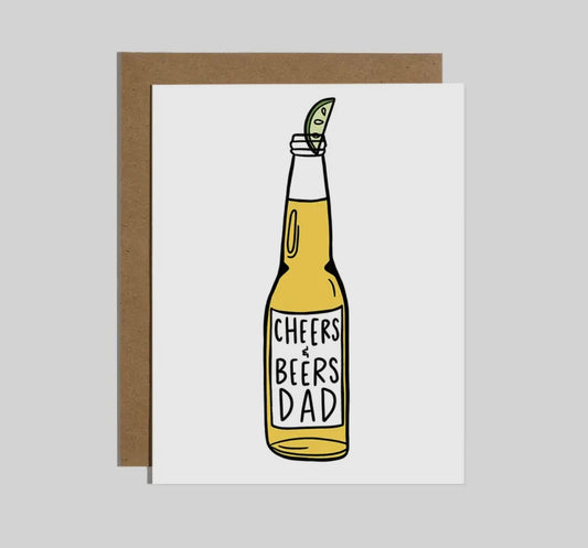 cheers & beers dad card