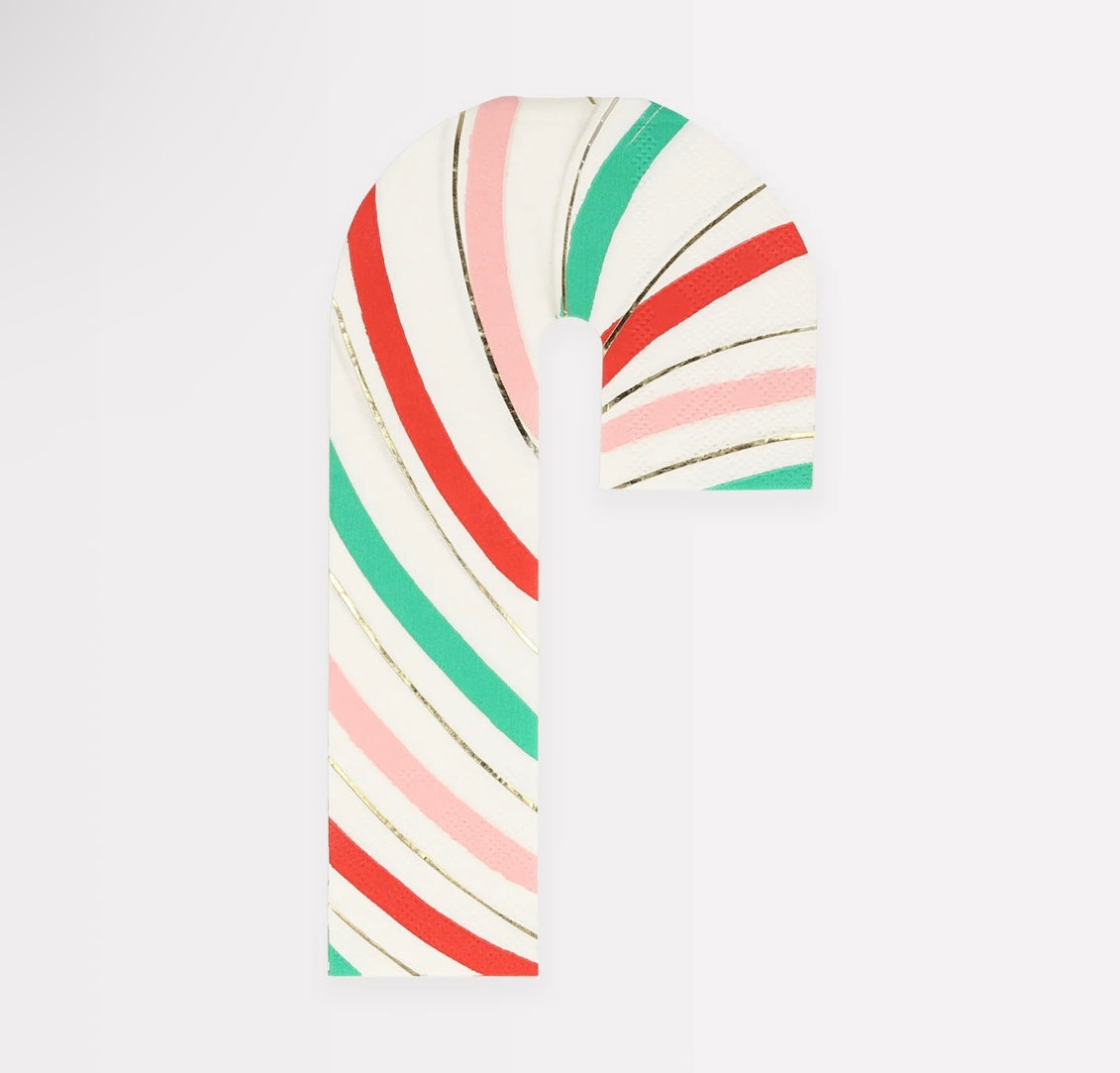 Meri Meri striped candy cane napkins