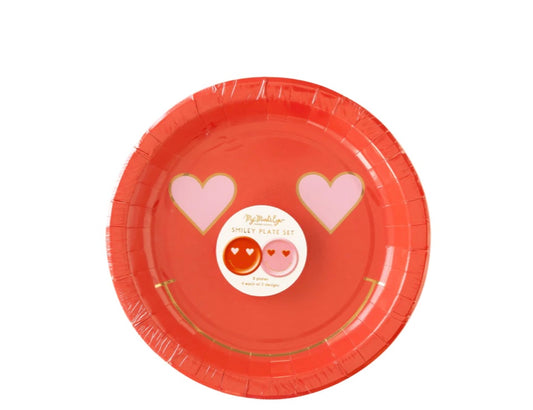 heart eyes plates