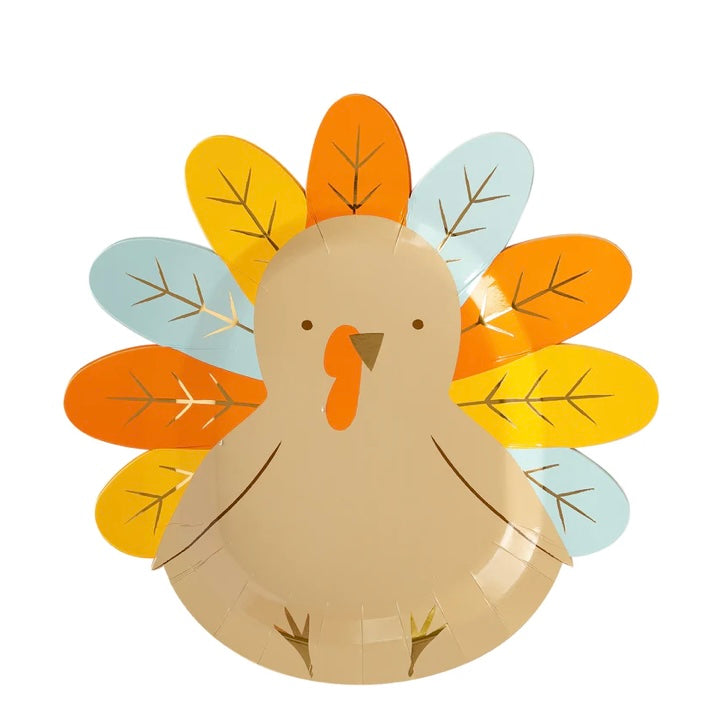 Harvest Turkey Shaped Plate