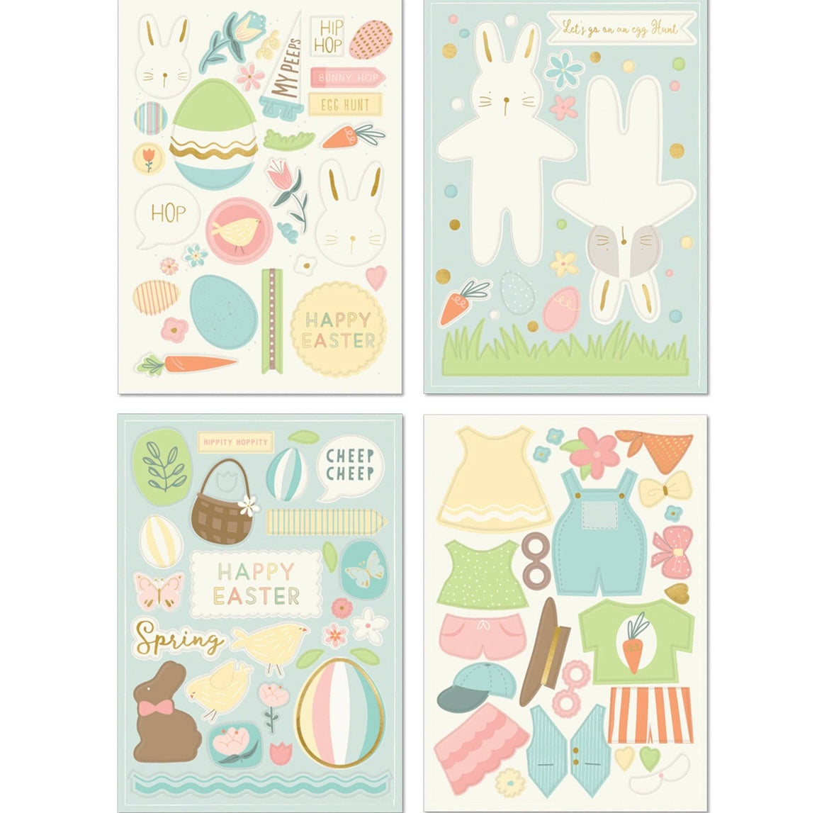 happy easter sticket sheets