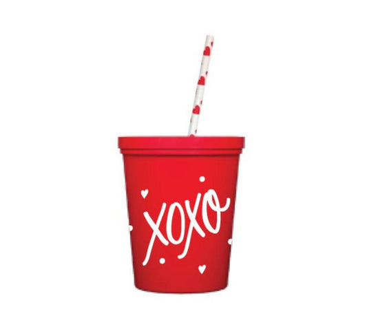 xoxo red kids cups